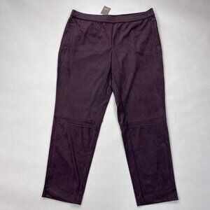 J Jill Wearever Collection Velveteen Pants Women MP NWT‎ Elastic waist Pockets